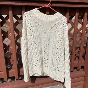 Long White H&M Sweater